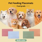 New BPA-Free Silicone Kitchen Anti-Slip Toddler Pet Feeding Rectangle Placemat Reusable Modern High Chair Baby Table Mat