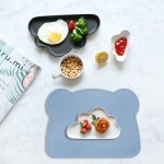 2024 New Silicone Toddler Placemat Non-Toxic Soft High Chair Table Mat Thick Anti-Slip Modern Baby Feeding Mat