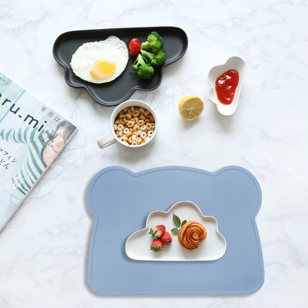 2024 New Silicone Toddler Placemat Non-Toxic Soft High Chair Table Mat Thick Anti-Slip Modern Baby Feeding Mat