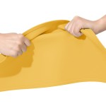 Wholesale Eco-Friendly Children Waterproof Silicone Table Mat Reusable Anti-Slip BPA-Free Semi-Circle Baby Feeding Placemat