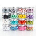 Custom Wholesale Eco-Friendly DIY Soft Teething Silicone Pen Beads Silicone Beads for Pen Making