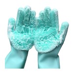 Magic Heat Resistant Silicone Rubber Cleaning Hand Scrubber Kitchen Ware Household Washing Glove