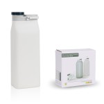 Wholesale Eco-Friendly Bpa Free Silicone Gym Thermos Cute Collapsible Flat Square Custom Logo Lid Heat Retention Function Food