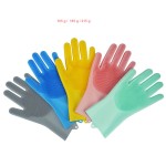 Magic Heat Resistant Silicone Rubber Cleaning Hand Scrubber Kitchen Ware Household Washing Glove