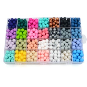 Custom Wholesale Eco-Friendly DIY Soft Teething Silicone Pen Beads Silicone Beads for Pen Making