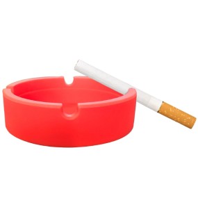 Custom Round Ashtray with High Temp Resistant Silicone Smoking Accessories with Smokeless Design and Custom Logo