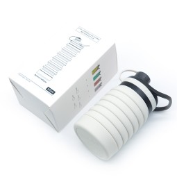2025 Hot Selling Custom Logo Sports Portable Collapsible Silicone Water Bottle