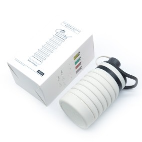 2025 Hot Selling Custom Logo Sports Portable Collapsible Silicone Water Bottle