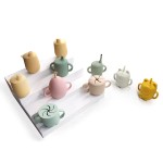 New Popular Silicone Snack Cup Baby Suction Bowl Spill-Proof Food Container Silicone Snack Catcher for Toddlers and Babies