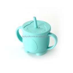 Reusable 100% Spill-Proof Kids Snack Catcher BPA Free Baby Snack Cup Spill-Proof Food Grade Silicone Toddler Snack Container