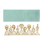 Custom Wholesale Edible Lace Mold Silicone Lace Mat