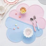 BPA Free Reusable Portable Children Placemat Waterproof Silicone Kids Placemat