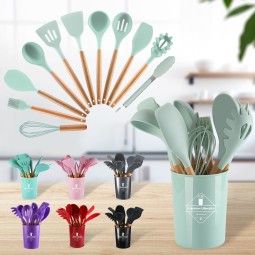2025 Kitchen Accessories Cookware Set Silicone Practical Pink Cute Creative Home Kitchen Cooking Tools