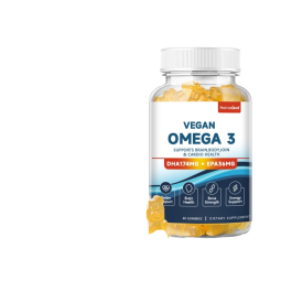 Best-selling Vegan DHA EPA Omega 3 Gummy Gel Candies Herbal Supplement for Adults Amazon Cross-border Supply