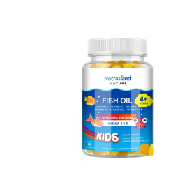 Children's Vitamin Fish Oil Gummies Gel Candies with DHA EPA Multivitamin Supplement Packaged Bottled Cross-border Supply