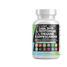 Hot-selling Gaba 5-HTP L-Theanine Tryptophan Ashwagandha Capsules Herbal Supplement for Adults