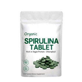 Health Supplement Certified Organic Spirulina Tablets Food Grade