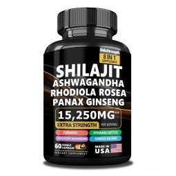 Hot Sale Shilajit Capsules Shilajit Ashwagandha Pure Himalayan Shilajit Resin Capsules