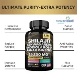 Hot Sale Shilajit Capsules Shilajit Ashwagandha Pure Himalayan Shilajit Resin Capsules