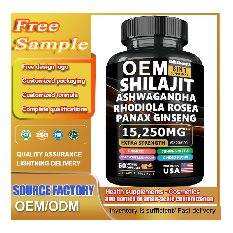 OEM Private Label Shilajit 100% Pure Natural Himalayan Organic Shilajit Capsules Resin Shilajit Resin