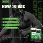 L-Carnitine Green Tea Capsules Advanced Weight Management Energy Supplement Zinc Chromium Nutritional Supplement Halal Vegan