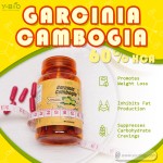High Potency 1000mg HCA 60% Garcinia Cambogia Capsules with Vitamin C and Chromium