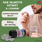 Adult Herbal Hair Growth DHT Blocker Capsules Natural Blend Saw Palmetto Lycopene Pygeum Not for Pregnant Women 90