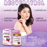 Original Manufacturer Supply Resveratrol Quercetin Black Pepper Extract Adult Antioxidant Capsules 60 Capsules/Bottle