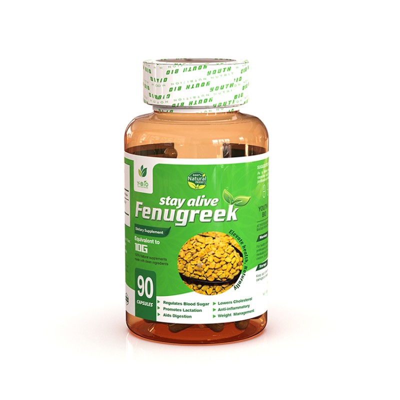 Fenugreek Extract Dietary Supplement Capsules OEM/ODM Service - GMP Certified Adult Health Factory 90 Capsules/Bottle