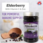 Elderberry Vitamin C Antioxidant Bulk Herbal Supplement Capsules Boost Adult Immunity