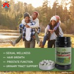 Herbal Supplement Adult Male Prostate Health Saw Palmetto Extract Lycopene Hair Growth Plant-Based Capsules
