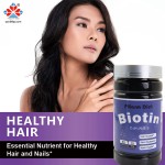 Youth Biotin 10000mcg Softgel Capsules Vitamin B12 B6 Zinc Gluconate Herbal Supplement Adult Beauty Support Nail Health Hair Skin 90 Capsules