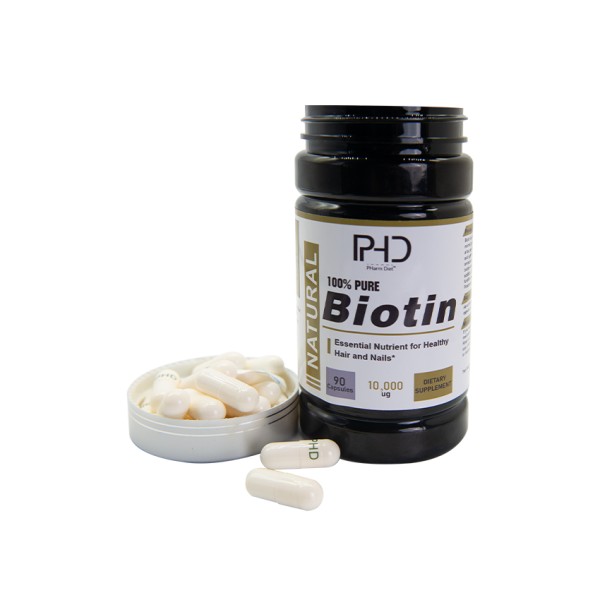 Youth Natural Herbal Supplement Adult Biotin Vitamin B12 B6 Zinc Zinc Gluconate Capsules Water-Soluble B7 Beauty Hair Skin Nails 90 Capsules