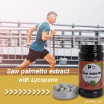 Saw Palmetto Lycopene 410mg Capsules Herbal Prostate Support for Men Pumpkin Seed Zinc 90 Capsules Not for Pregnant Women Adult