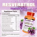 Private Label Resveratrol Hydrolyzed Collagen Hyaluronic Acid Antioxidant Herbal Supplement Capsules for Adult Health