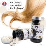 Youth Natural Herbal Supplement Adult Biotin Vitamin B12 B6 Zinc Zinc Gluconate Capsules Water-Soluble B7 Beauty Hair Skin Nails 90 Capsules