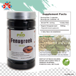 Organic 500mg Fenugreek Extract Capsules 50% Saponins Natural Herbal Supplement Promotes Female Breast Milk Antioxidant