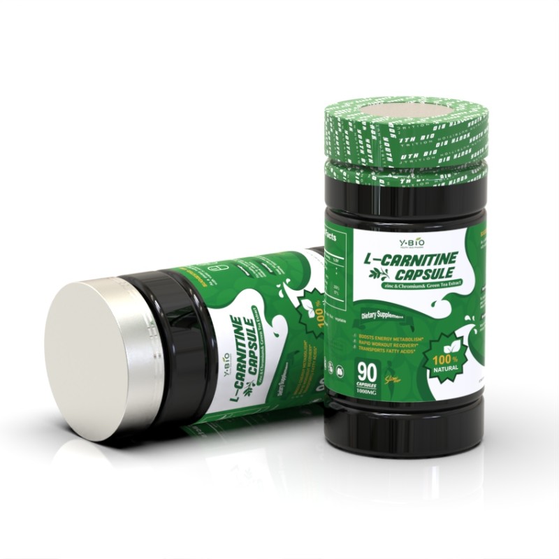 Zinc Chromium Halal L-Carnitine Capsules Advanced Energy Fat Metabolism Workout Support Supplement 90 Capsules 1000mg