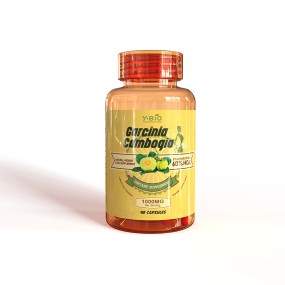 High Potency 1000mg HCA 60% Garcinia Cambogia Capsules with Vitamin C and Chromium