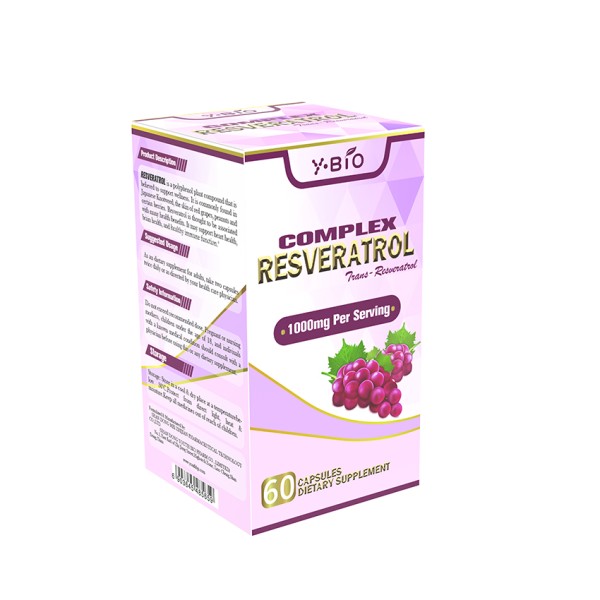 Original Manufacturer Supply Resveratrol Quercetin Black Pepper Extract Adult Antioxidant Capsules 60 Capsules/Bottle