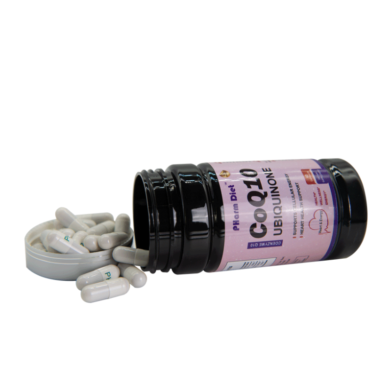 Premium Heart Support Antioxidant Supplement Enhanced Coenzyme Q10 Capsules Vitamin B3 Red Yeast Rice Extract 60 Capsules/Bottle