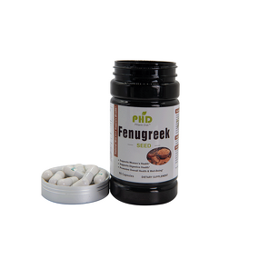 Organic 500mg Fenugreek Extract Capsules 50% Saponins Natural Herbal Supplement Promotes Female Breast Milk Antioxidant