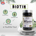 Youth Natural Herbal Supplement Adult Biotin Vitamin B12 B6 Zinc Zinc Gluconate Capsules Water-Soluble B7 Beauty Hair Skin Nails 90 Capsules