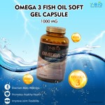 Private Label 200pc Natural Fish Oil Softgel Capsules 18% EPA/12% DHA Enhanced Adult Brain Health and Joint Flexibility