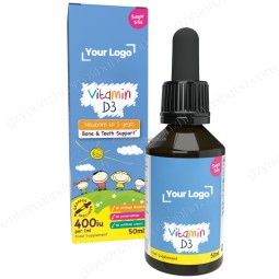 Dietary Supplement Vitamin D3 Drops 400IU Support Children Bone Health Calcium Normalization Children Vitamin D Drops