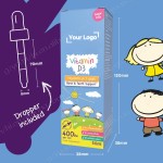 Dietary Supplement Vitamin D3 Drops 400IU Support Children Bone Health Calcium Normalization Children Vitamin D Drops