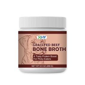 OEM Enhanced Health Grass-Fed Beef Bone Broth Powder Boost Immunity Natural Bone Broth Powder Pet Supplement for Dogs