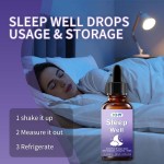 Private Label Melatonin Drops Improve Sleep Mood Relaxation Faster Sleep - Stay Asleep Longer Vitamin Type Not for Newborns