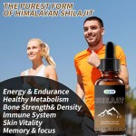 Organic Himalayan Shilajit Resin Drops 85+ Trace Minerals Fulvic Acid Adult Energy Drink Supplement