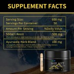 OEM Original Natural Shilajit Extract Supplement Multi Minerals Fulvic Acid Pure Himalayan Resin Immune Support Adult 50g
